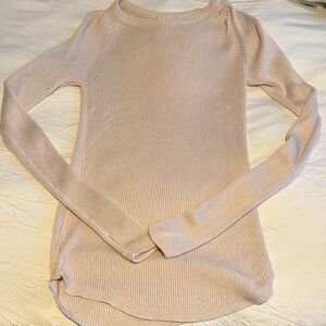 Light pink Ribbed Long Sleeve Sweater lululemon